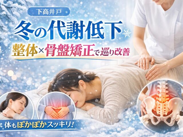 冬は代謝が落ちやすい？下高井戸の整骨院でできることと家で出来るセルフケア