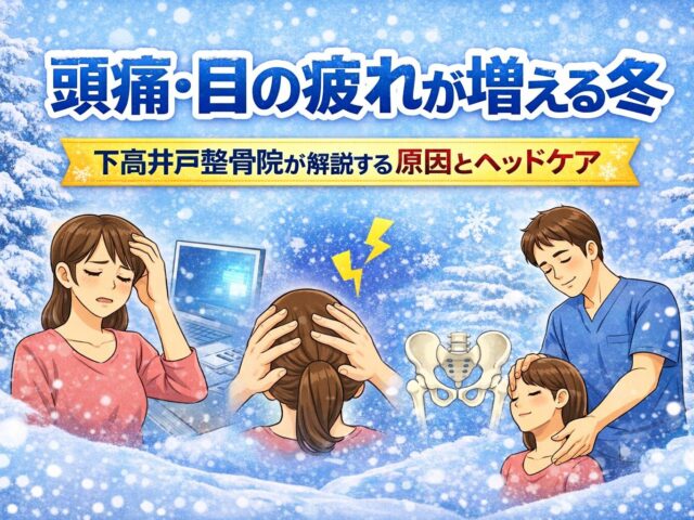 頭痛・目の疲れが増える冬｜下高井戸整骨院が解説する原因とヘッドケア