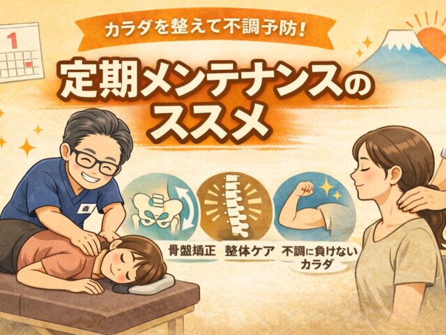 定期メンテナンスが身体を変える｜下高井戸で整骨院をお探しの方へ