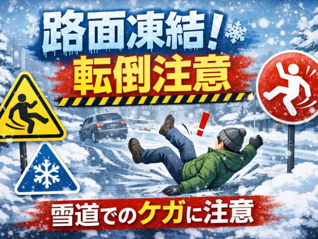 大雪・急激な冷え込みで要注意！路面凍結・雪道での転倒によるケガ/下高井戸整骨院