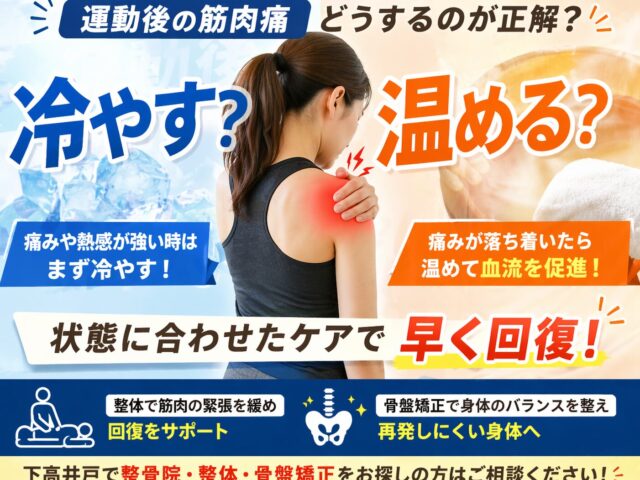 【筋肉痛は冷やす？温める？】正しい対処法と早く回復するポイント