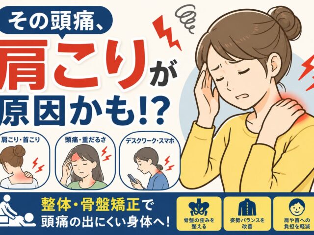その頭痛、肩こりが原因かもしれません…！！/下高井戸整骨院でできること！